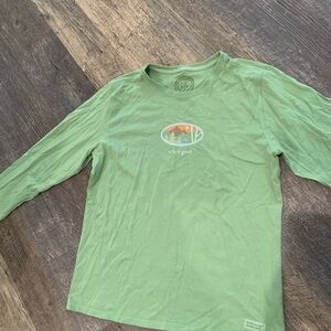 Life Is Good Women's Green Tee